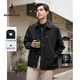 beanpole【新品】  2025秋冬男士復古工裝風(fēng)翻領(lǐng)輕暖夾克外套 黑色 L 180/96A