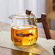 憶壺茶（YIHUTEA） 茶壺玻璃泡茶壺大容量煮茶壺實(shí)木把水壺茶水分離茶具 【透明加厚】沐茗壺550ml