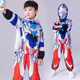 ULTRAMAN奧特曼衣服男童加絨加厚發(fā)光冬裝兒童賽羅男孩冬季套裝蜘蛛俠童裝 【澤塔】（發(fā)光眼鏡胸燈） 120 【建議身高110-120cm】