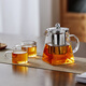 憶壺茶（YIHUTEA）玻璃茶壺加厚耐高溫家用不銹鋼膽泡茶壺花茶可加熱煮茶壺茶具套裝 【304不銹鋼內膽】一壺兩杯