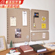 韞舜毛氈墻貼谷子白板自粘照片墻免打孔作品展示留言板公告欄背景墻貼 卡其色組合裝【60*82cm】送圖釘