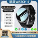 崇戴新款WATCH 9智能手表運動防水心率血壓血氧多功能支付NFC門禁 黑膠【15代納米工藝】全面屏+全功能