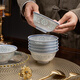 富玉景德鎮(zhèn)玲瓏餐具散件 釉下彩高溫白瓷碗套組家用單個飯碗高檔碗碟 滿目素玲瓏 飯碗（6個-禮盒裝）