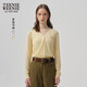 Teenie Weenie小熊女裝2025夏季新款優(yōu)雅法式短款V領(lǐng)針織開(kāi)衫空調衫