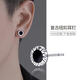 蔓笙999純銀耳釘男士單只冷淡風(fēng)耳環(huán)男生潮流美式嘻哈復古紐扣耳飾男 999銀復古紐扣耳釘【單只】