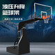 絳瑞籃球架戶(hù)外可移動(dòng)式成人室外室內可升降手電動(dòng)液壓比賽標準籃球框 2.5mm槍式國標籃球架-手動(dòng)升降