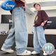 迪士尼（Disney）童裝男童寬松牛仔褲夏季薄款2025夏裝新款兒童中大童男孩輕薄長(cháng)褲 杰-6555牛仔褲 150 cm