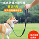 斯派科狗狗牽引繩訓犬p鏈防爆沖防打結遛狗繩p繩中大型犬一體式狗繩金毛 旋轉把手1.8米反光雙握把P鏈黑色 S碼（繩粗8mm,建議體重5-10斤）
