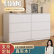 百恒達(dá)斗柜實(shí)木五斗柜現(xiàn)代儲(chǔ)物柜立柜床尾置物斗柜客廳雙排斗柜戶型簡(jiǎn)約 師傅安裝 卡其色六斗柜-長(zhǎng)120_40_77