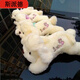 斯派德毛絨玩具汽車(chē)內飾品小趴狗公仔狗狗裝飾擺件可愛(ài)小白狗女生布娃娃 6只 33厘米帶繡花