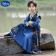 迪士尼（Disney）男童漢服中國風2025新款古裝少爺服兒童公子服古風唐裝國學演出服 【藍色游龍】套裝 160 身高150—160cm 體重70-110斤