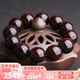 妍韻珠寶收藏級爆滿(mǎn)金星印度小葉紫檀手串文玩佛珠檀香手鏈20mm重63克以上