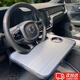 GUEIN方向盤(pán)餐桌車(chē)載小桌板便攜車(chē)用置物架飲料托盤(pán)汽車(chē)餐盤(pán) 木紋棕