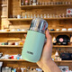 膳魔師（THERMOS）香港直郵316磁吸保溫杯男女陶瓷內膽隨手泡茶杯便攜咖啡杯禮物 綠色（316內膽磁吸蓋） 220ml 15cm+6.5cm