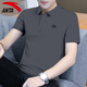 安踏POLO衫短袖男t恤夏季款休閑運動(dòng)健身服薄款男士冰絲速干跑步男裝 8113-3男裝灰【冰絲速干】 XL (180) 適合140-160斤