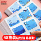 巨福48枚彩色海洋卡通姓名貼 不干膠標簽貼紙 小學(xué)生課本手寫(xiě)名字自粘貼紙