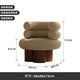 GUXI SOFA法式中古奶油風(fēng)棉花糖單人沙發(fā)椅網(wǎng)紅客廳陽(yáng)臺泰迪絨蛋糕卷休閑椅 杏色【親膚泰迪絨+碳素鋼腳架】