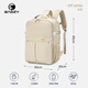 BAGZY雙肩包書(shū)包商務(wù)旅行包電腦包登機包飛機包防水輕便短途旅行大容量 卡其色（40*30*20cm） 25L