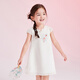 笛莎（DEESHA）【蘇博聯(lián)名】笛莎童裝女童雅致可愛(ài)連衣裙24夏花瓣領(lǐng)國風(fēng)連衣裙