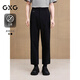 GXG男裝 【三防】寬松錐形西裝褲通勤男休閑褲長(cháng)褲 2025夏季新品 黑色 L (31)