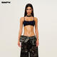 SMFKFUTUREWave動(dòng)念一體塑身胸衣吊帶背心女內搭簡(jiǎn)約純色UW001BU/LGU 荒野黑 L