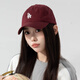 MLB旗艦官方男女帽子運(yùn)動(dòng)休閑鴨舌帽情侶遮陽帽軟頂棒球帽七夕節(jié)禮物 洛杉磯道奇隊(duì)/酒紅色/77 均碼 F