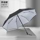 PEJAFAN雙人雨傘抗風(fēng)折疊男女商務(wù)雙層晴雨兩用加大號(hào)雙人超大手動(dòng)遮陽傘 雙層內(nèi)灰大號(hào)126cm（2-3人） 10骨