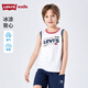 LEVI'S李維斯童裝男童背心夏季新款兒童無(wú)袖t恤圓領(lǐng)上衣 明亮白