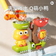 凡華兒童洗澡玩具噴水小黃鴨寶寶子戲水?huà)雰菏覂仍∈一⒛泻⑴⑴菰?【禮盒版】萌鴨轉轉樂(lè )+綠鴨水車(chē)