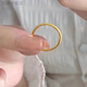 KZD老鳳凰999黃金足金24K純金素圈感指環(huán)女滿天星細款5G戒指女士 0.01g同款 滿天星素圈 x 9號 【美號】