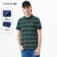 LACOSTE法國鱷魚(yú)男裝25春夏新款時(shí)尚條紋短袖Polo衫|PH7192 PT2/綠色/藏青條紋 M 4