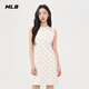 MLB官方  女款鉆石老花時尚潮流圓領(lǐng)運動連衣裙25夏季新款OPM05 紐約洋基隊/象牙色 S (成人）