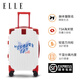 ELLE&赫本貓聯(lián)名印花行李箱拉桿箱萬向輪拉鏈密碼箱密碼鎖女士旅行箱 H'tune 20英寸 【可登機(jī) | 3天旅程】