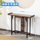 實(shí)木新中式靠墻玄關(guān)桌家用窄長條案現(xiàn)代簡約供桌案臺供奉桌端景臺 胡桃色-長80實(shí)木（帶抽屜款）