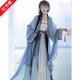 妃秀蝶新中式女裝漢服女中國(guó)風(fēng)套裝【竹影】長(zhǎng)干寺宋制夏季 【竹影】藍(lán)色五件套 S