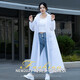 小米有品同款zhengyu雨衣長款全身防暴雨男女加大風(fēng)衣式騎行雨披 半透白【雙帽檐】拉鏈+按扣+口袋 L 1件 適合身高160-170