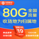 中國移動(dòng)移動(dòng)流量卡5G全國不限速手機卡電話(huà)卡低月租無(wú)限流量卡大流量上網(wǎng)卡大王卡 當地卡丨19元80G+100分鐘+本地歸屬
