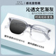鏡邦 新款近視眼鏡商務(wù)大臉眼鏡框男大黑框眉線眼鏡框配變色眼鏡Z 28026冰霧色 百搭不易過時 配1.56極速感光變色鏡片 默認灰色