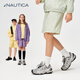 NAUTICA/諾帝卡童裝 男童女童春夏季短褲兒童運(yùn)動五分褲輕量大童套裝 淺綠 160