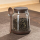 格娜斯茶葉罐透明玻璃瓶密封罐家用高檔儲(chǔ)存茶葉收納罐帶勺咖啡豆白糖罐