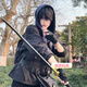 vieruodis張起靈cos服男盜墓筆記周邊手辦cosplay游戲周邊手辦動漫二次元 一整套（衣服+褲子+腰包+腿包+手套） +假發(fā)+刀 2XL