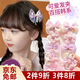 鉑吶苓兒童蝴蝶結(jié)發(fā)夾公主發(fā)飾女童網(wǎng)紗碎發(fā)卡可愛寶寶劉海發(fā)夾頭花飾品 蝴蝶結(jié)夾子【紫色10件套】