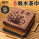 京悠雨日本高檔輕奢茶布茶巾吸水加厚茶臺(tái)專用毛巾小號(hào)茶幾茶桌抹布茶墊 棕色 加厚2條裝 【6倍吸水】