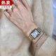 【二手99新】卡地亞（Cartier)女表坦克TANK系列石英女士手表時(shí)尚后鑲鉆商務(wù)瑞表奢侈品腕表 W5200013小號鋼帶24mm