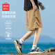 名創(chuàng)優(yōu)品（MINISO）短褲男2025新款美式潮牌工裝褲夏季戶外機能風寬松中褲 卡其 XL