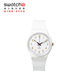 斯沃琪（Swatch）瑞士手表 石英男女學(xué)生指針腕表 SO28W106-S14 白衣主教2.0 34mm