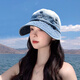 CHANEELR & KARITH防曬帽女夏漁夫帽運動(dòng)寬沿顯瘦遮陽(yáng)太陽(yáng)帽生日小眾禮物送女友老婆 淺藍色