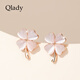 Qlady四葉草銀耳釘女氣質(zhì)高級感2025新款輕奢耳環(huán)夏天耳飾女生日禮物