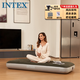 INTEX單人充氣床墊露營氣墊床戶外防潮墊 家用陪護(hù)午睡躺椅折疊床64106