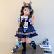 G.DUCKKIDS洛麗塔公主裙女童連衣裙夏季朱迪兒童裙子兔子警官生日蓬蓬裙春秋 朱迪裙子+裙撐 110 尺碼4~5歲【100-110cm】